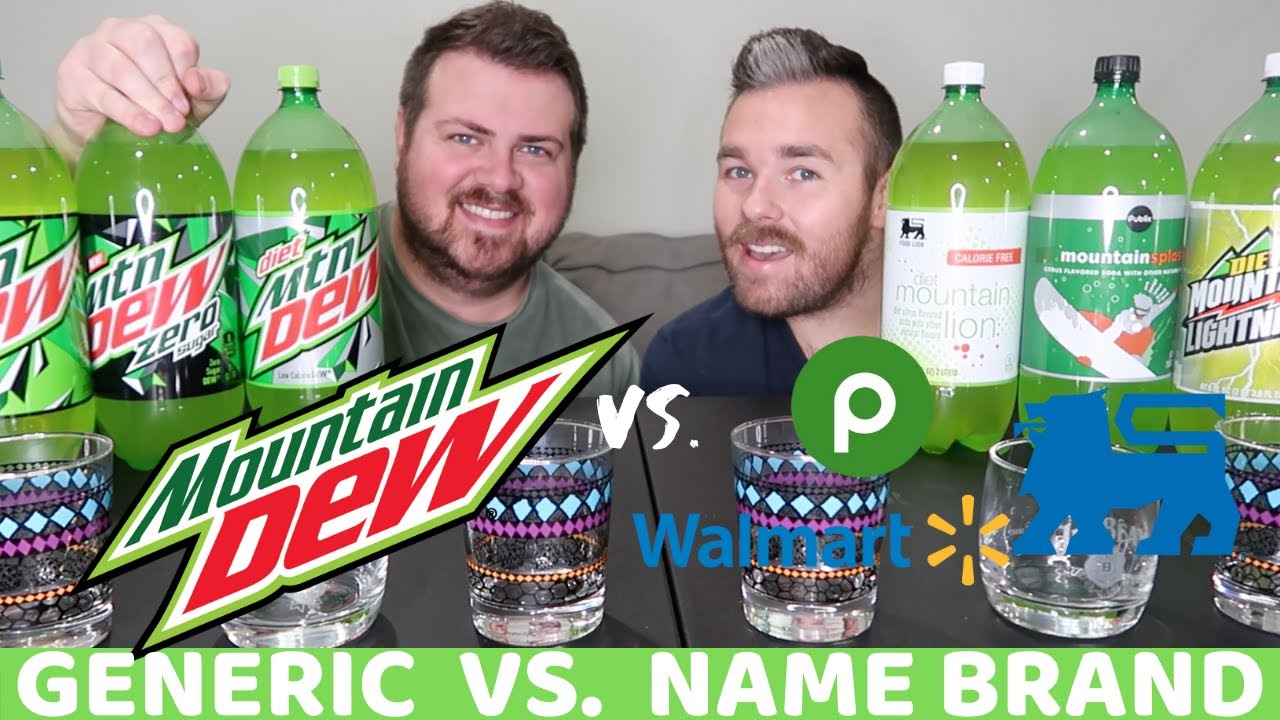 Generic VS Name Brand | NEW MOUNTAIN DEW ZERO CALORIE