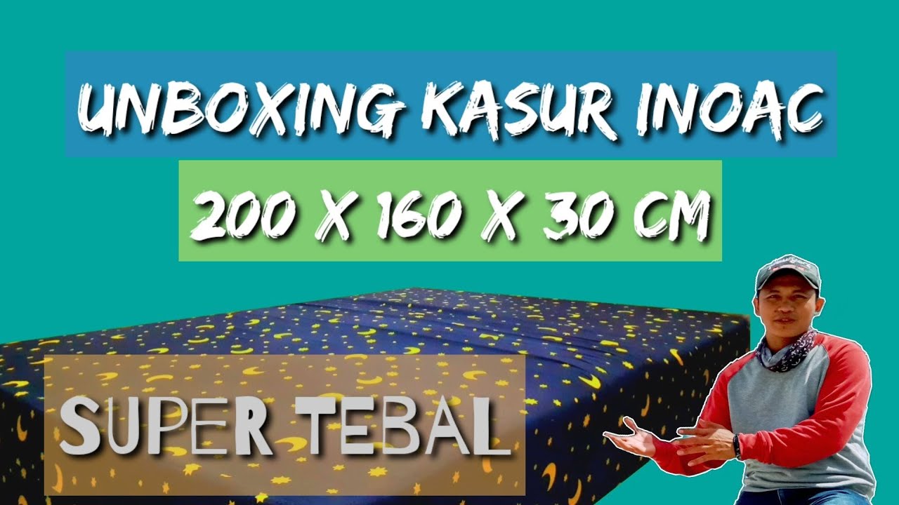 Unboxing Kasur Busa Inoac Japan 200x160x30 Cm Super Tebal