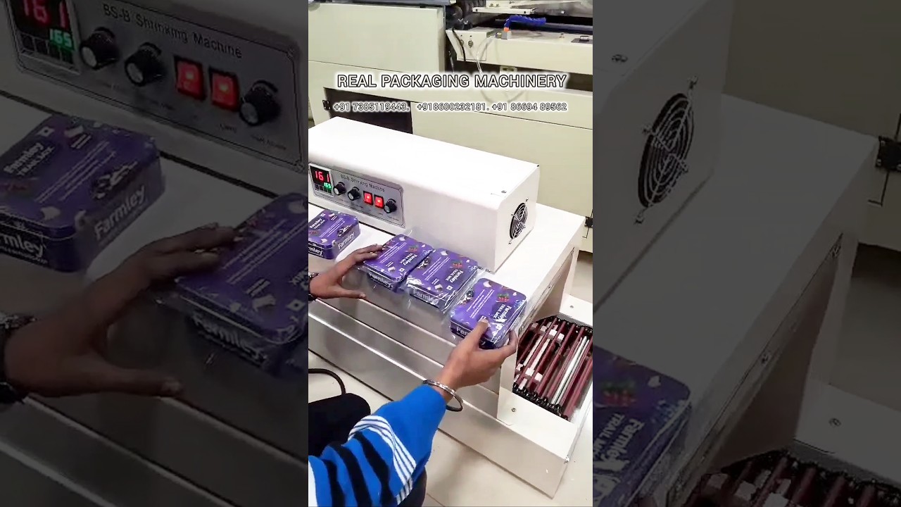 Mini Heat shrink tunnel | box shrink wrap machine #shrinktunnel #heatshrink #shrinkwrap #boxshrink