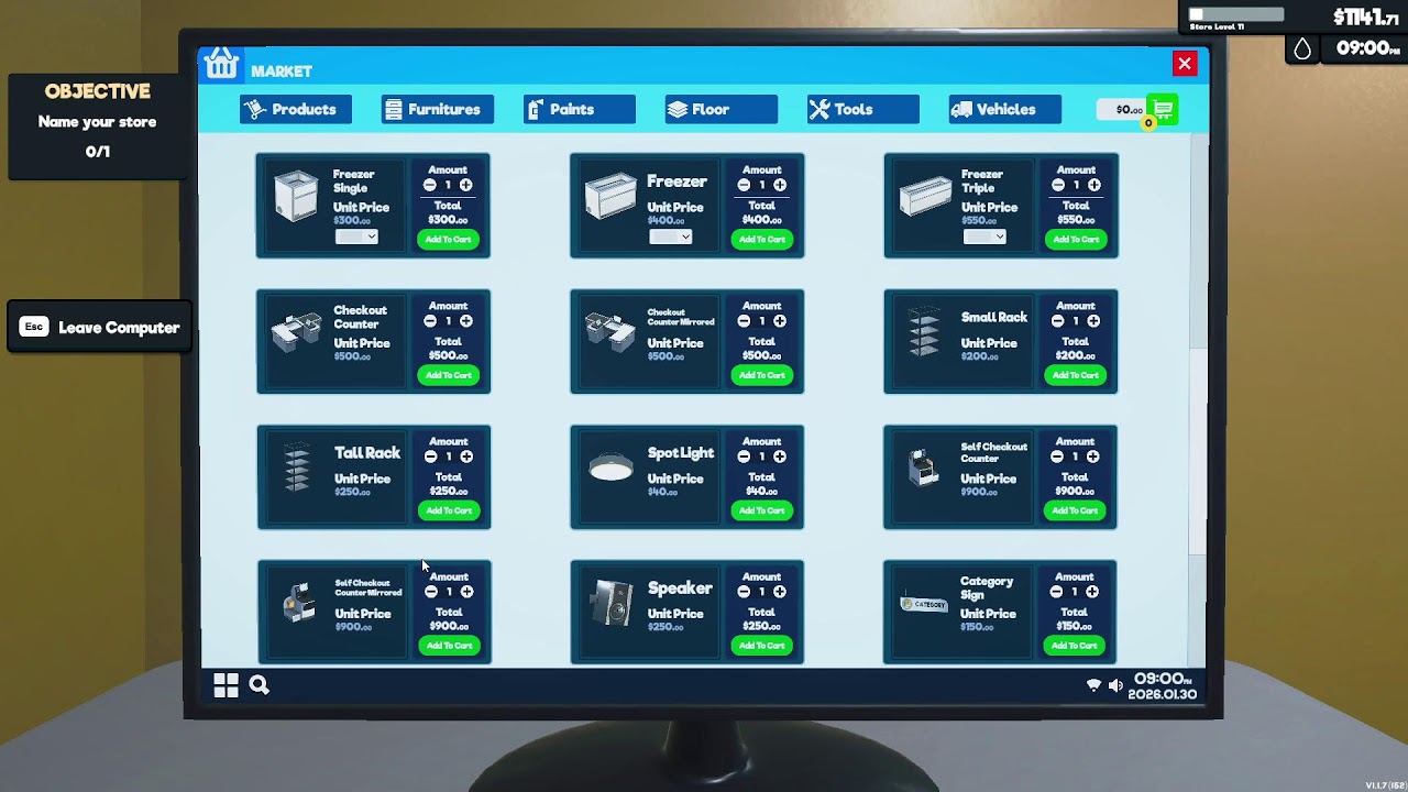 Supermarket sim