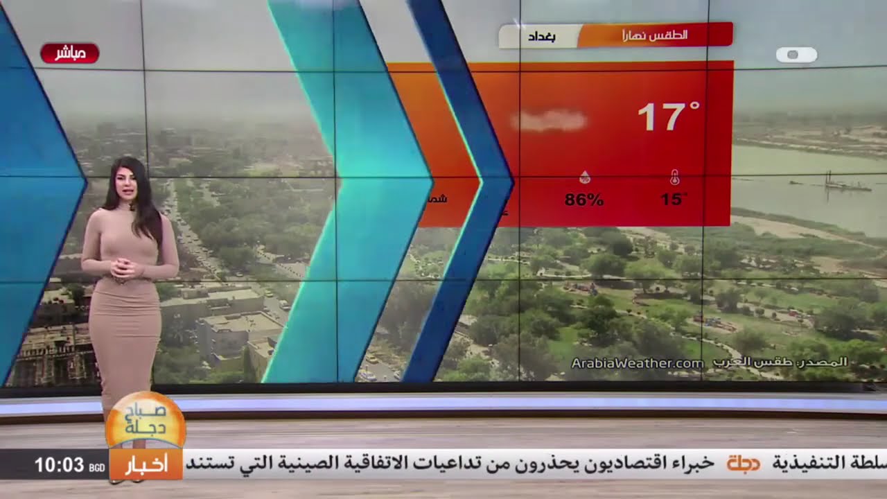 الانواء الجوية وتغيرات الطقس مع فانيتا الزعبي  2020-1-14