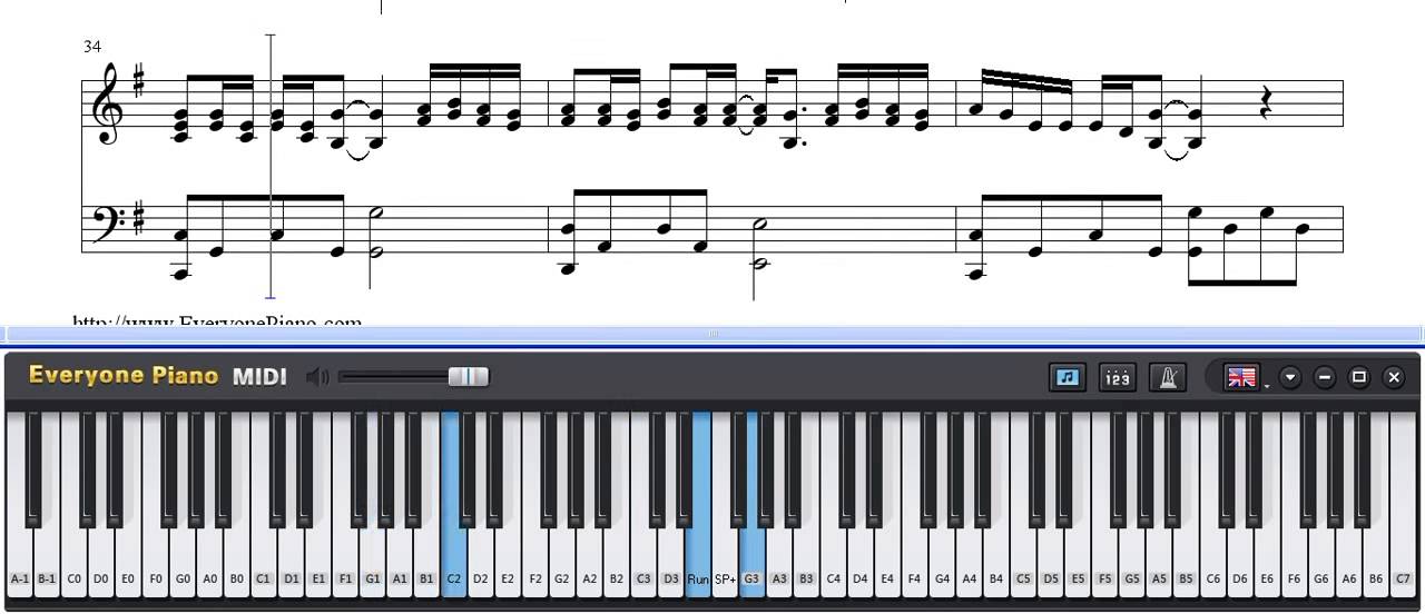 Let Her Go   Passenger（Mike Rosenberg）| Sheet Music | Piano Tutorial | Piano on PC