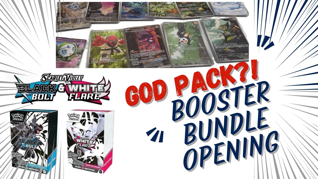 God pack ?! Black Bolt White Flare Booster Bundle Opening #pokemontcg #blackboltwhiteflare