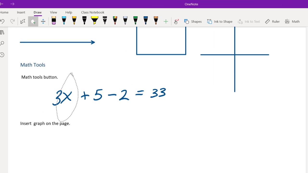 OneNote Math Tools