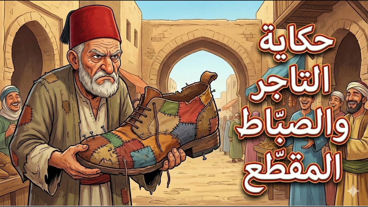 حكاية التاجر والصباط المقطع | حكاية شعبية تونسية بعبرة عميقة