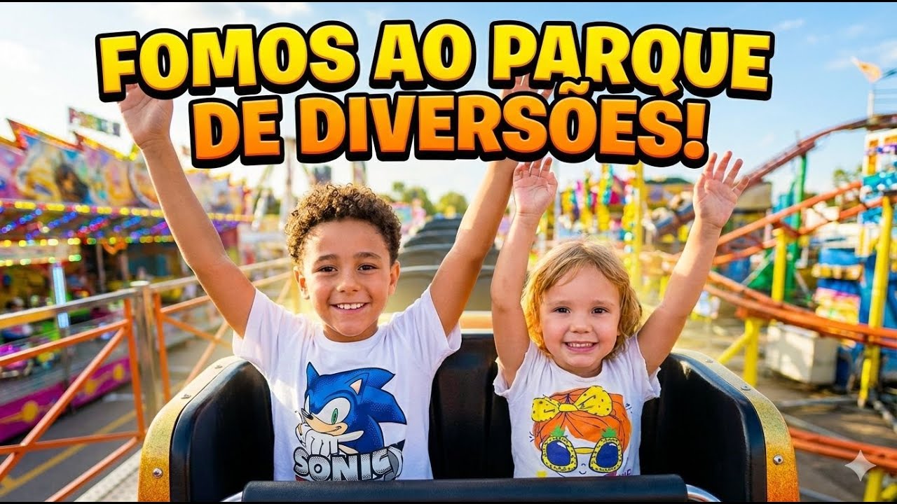Parque de diversões: brinquedos, montanha russa, carrossel e muito mais