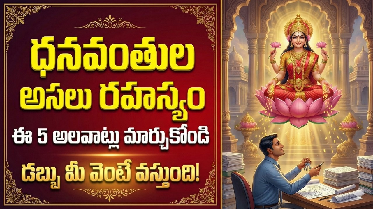 ధనవంతులు మాత్రమే పాటించే 5 రహస్య అలవాట్లు || Secrets of Rich People