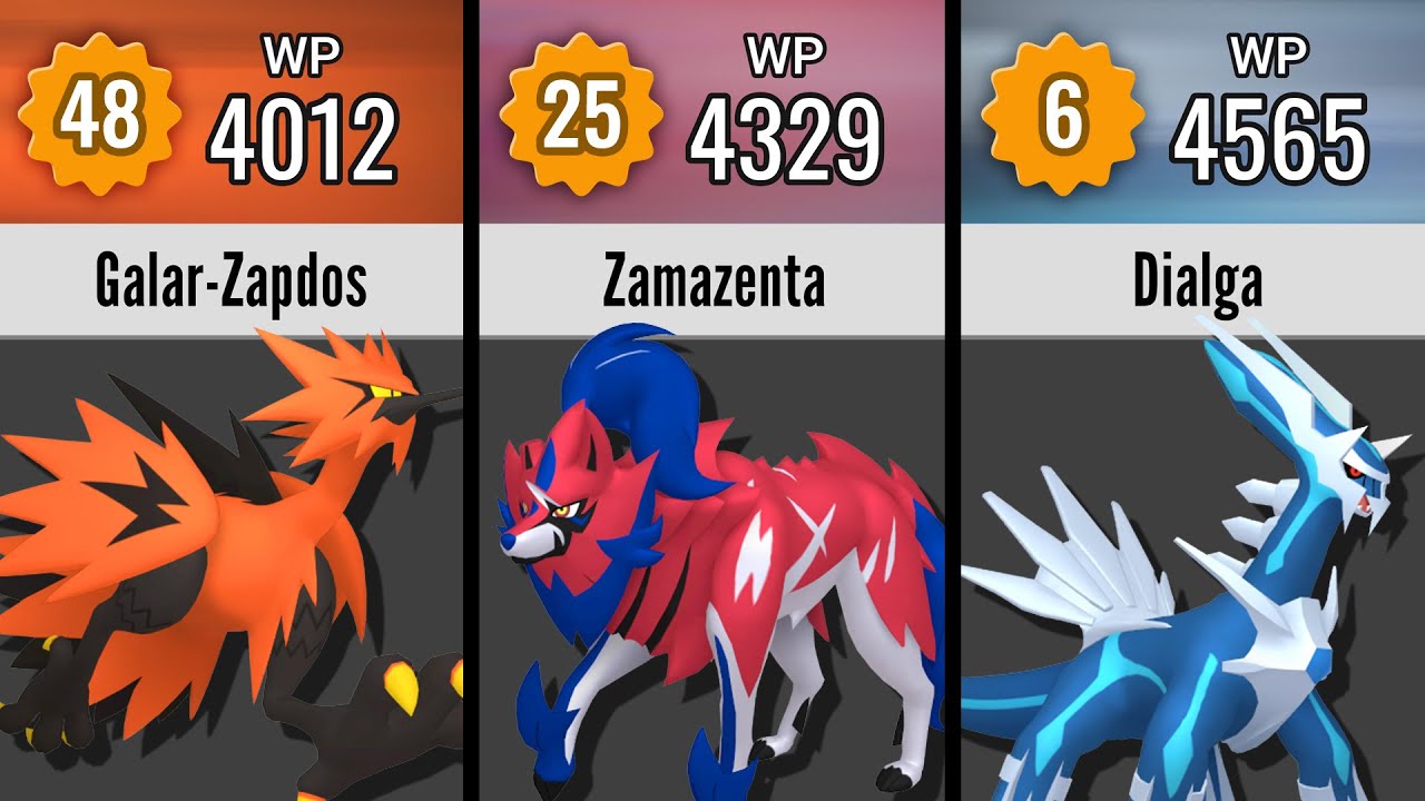 Top 50 stärkste Pokémon im Ranking