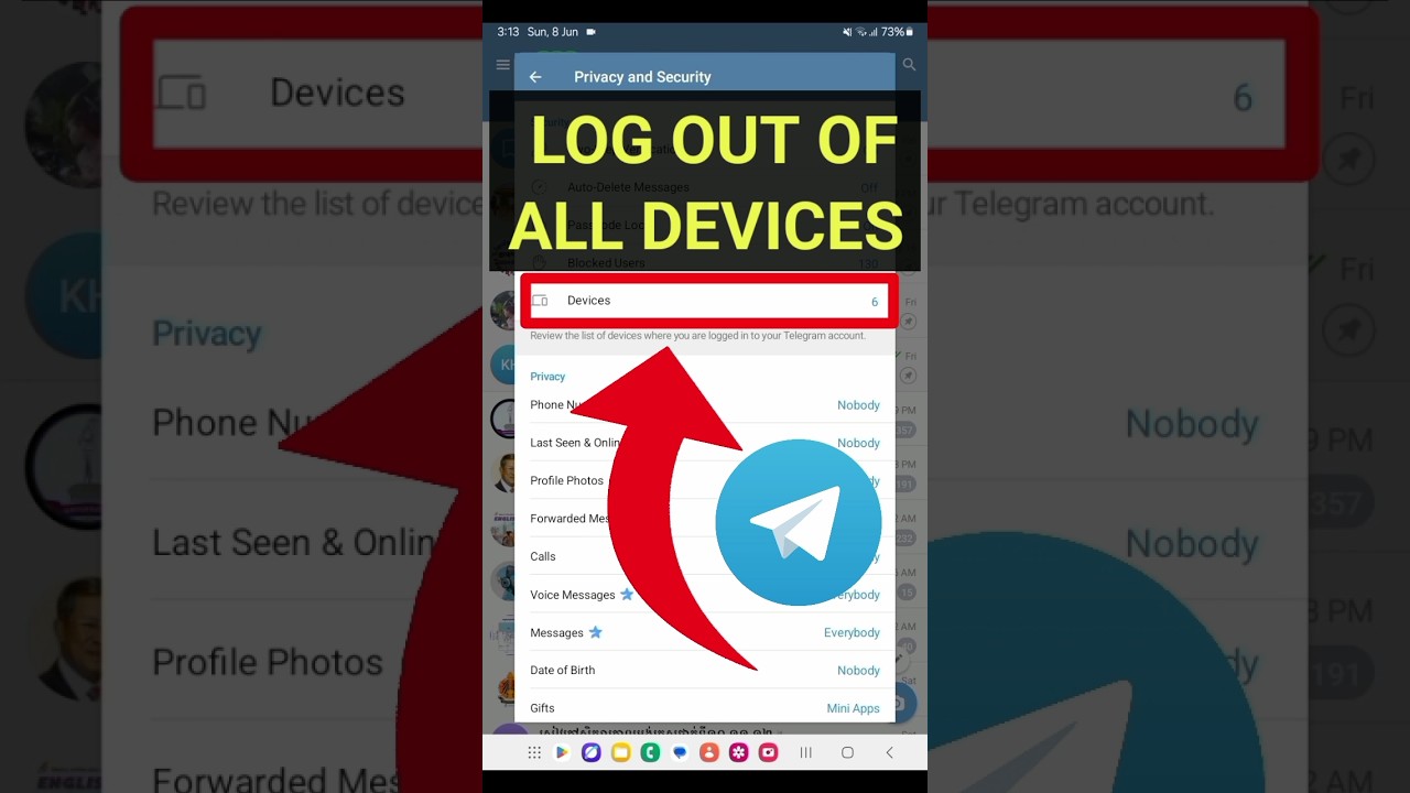 How to Log Out Of All Devices on Telegram