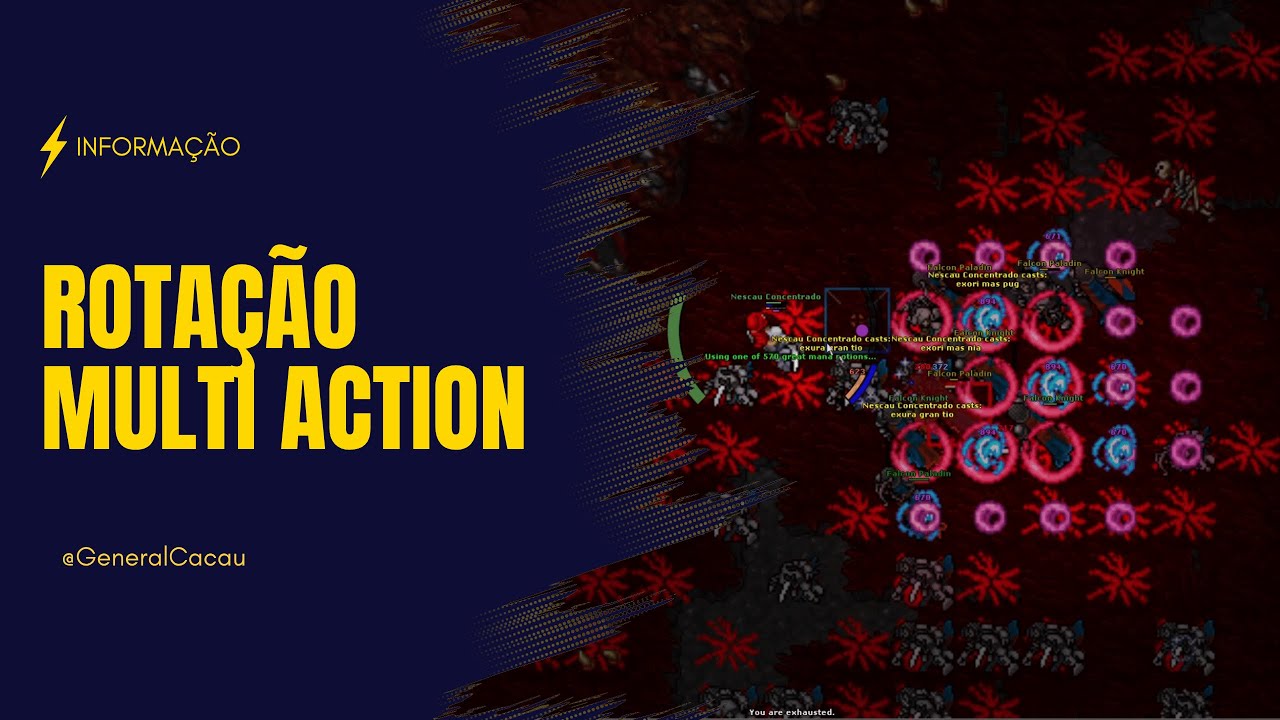 TUTORIAL NOVA ROTA&Ccedil;&Atilde;O DE MAGIAS DO MONK - Multi Action Button - Tibia Winter Update 2025