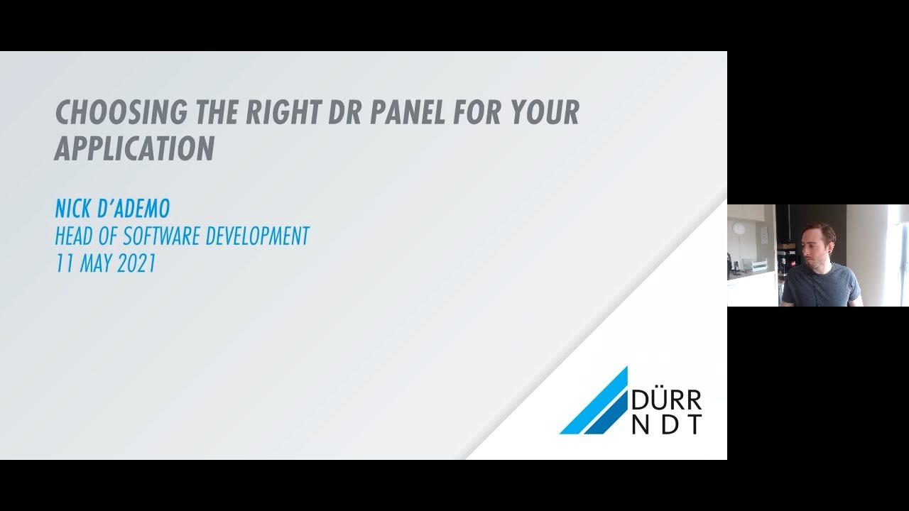 NDT Webinar: Choosing the Right DR Flat Panel for Your NDT Application