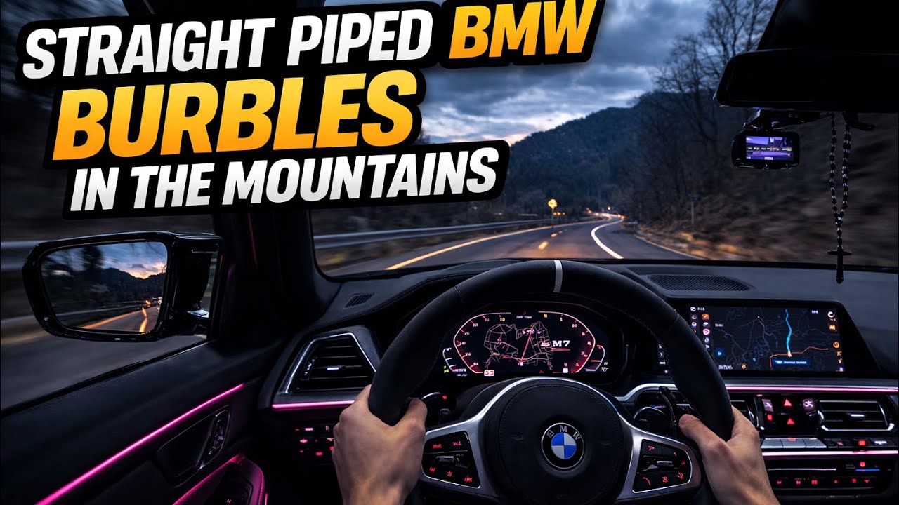 POV: Straight Piped BMW Burbles Through the Mountains