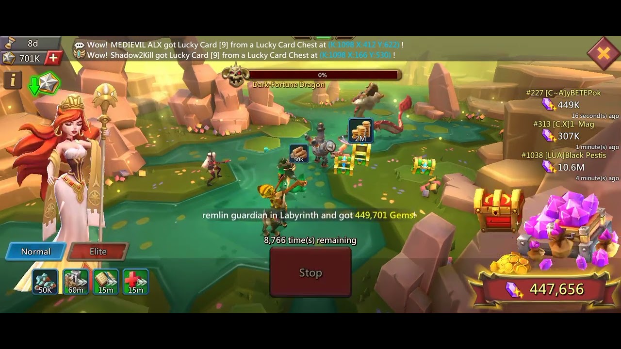Lords mobile 700K holy Star Use