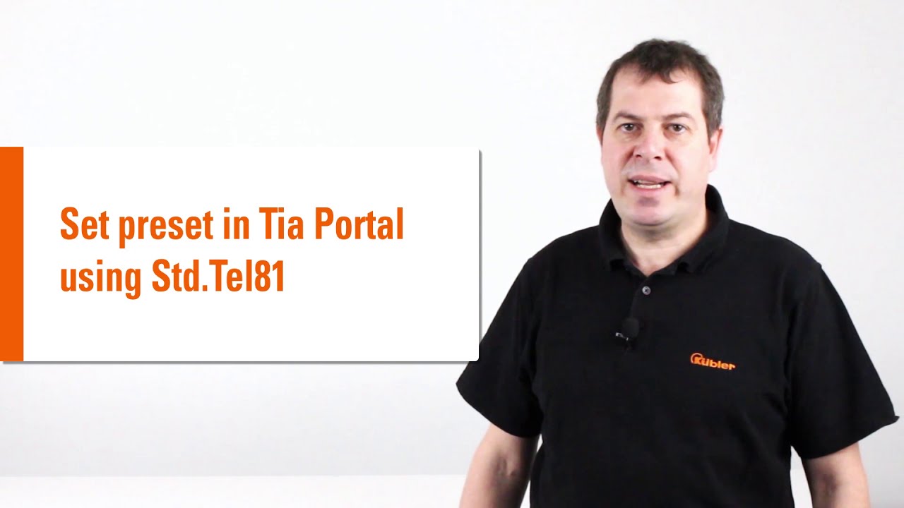 How to set a preset using Std.Tel.81 I Kübler Group