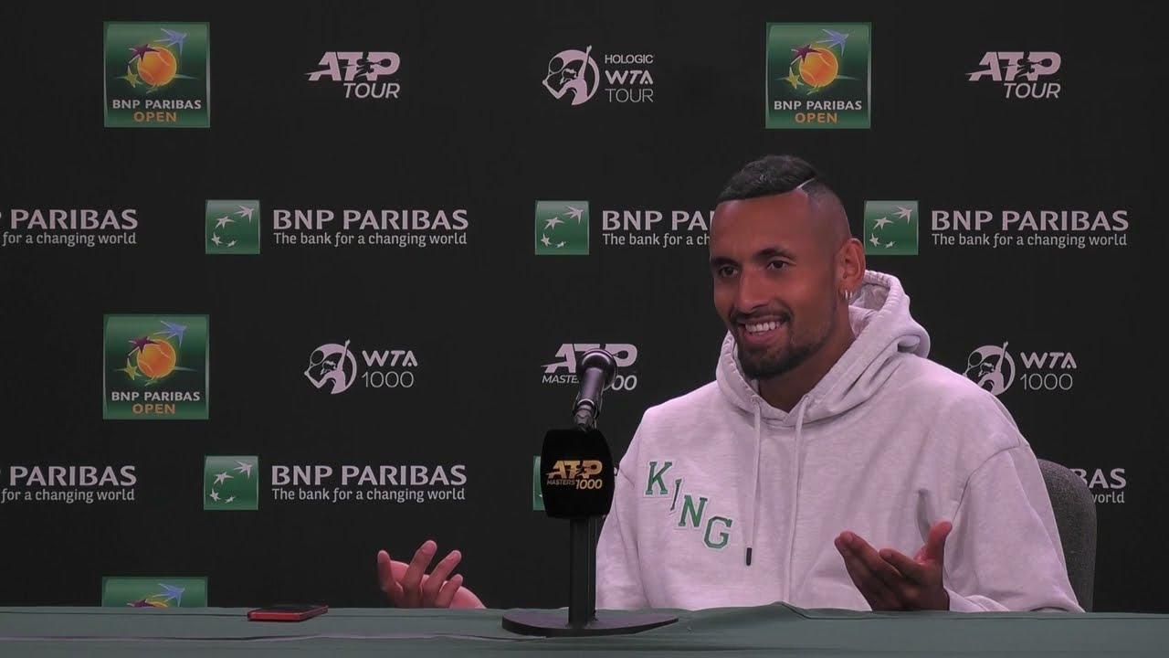 Nick Kyrgios Press Conference Following Quarterfinal Loss 2022 BNP Paribas Ope