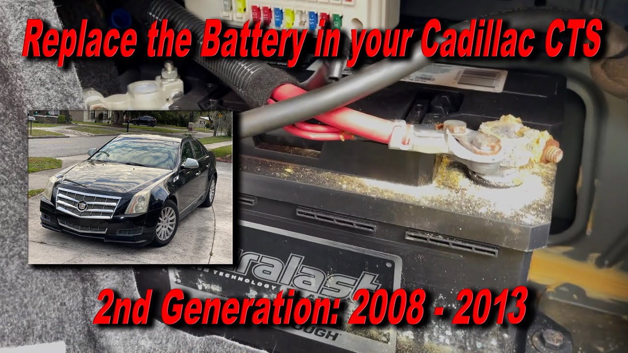 Замена аккумулятора Cadillac CTS 2008 - 2013