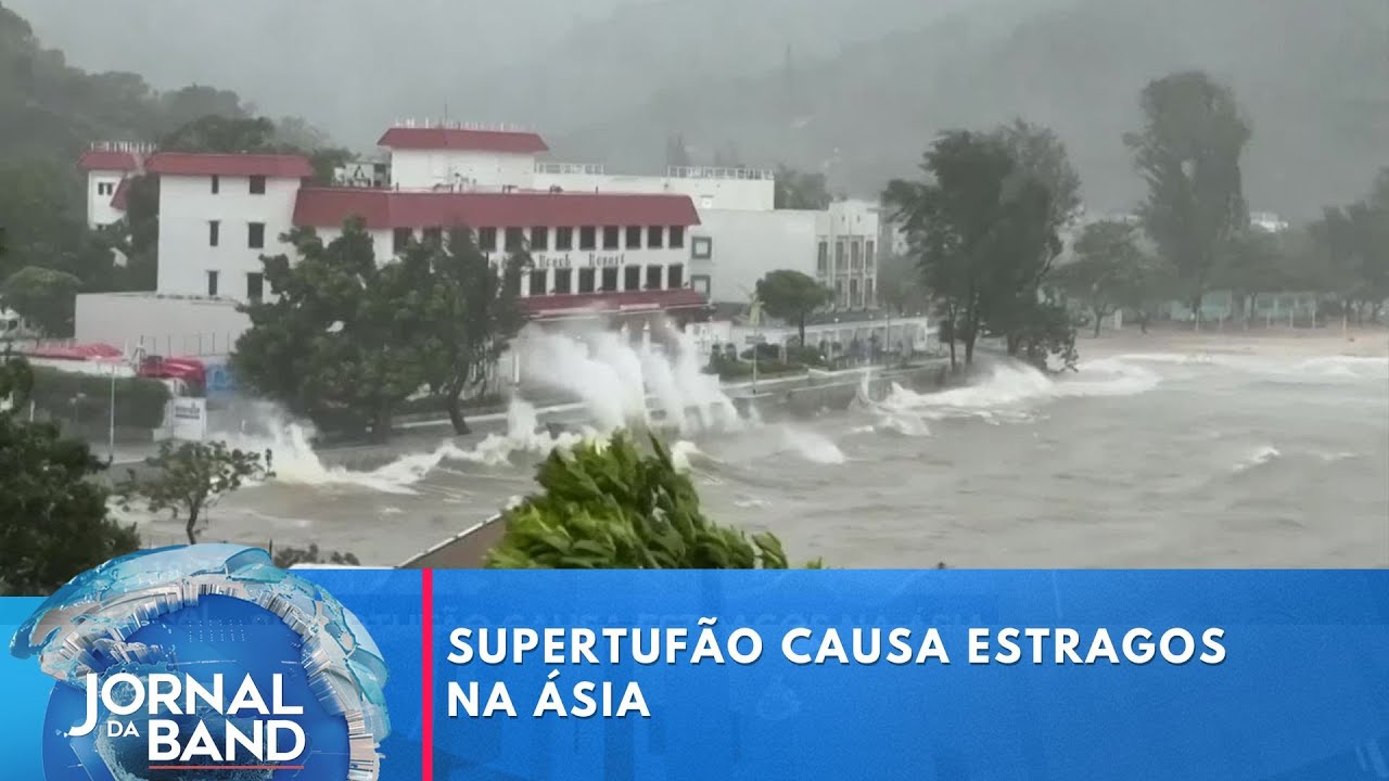 Supertufão causa estragos na Ásia | Jornal da Band