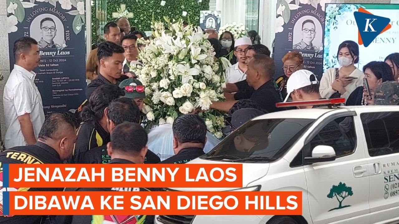 Detik-detik Jenazah Benny Laos Dibawa ke San Diego Hills