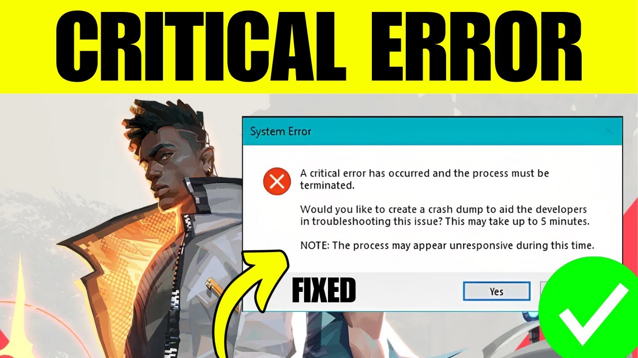 FIX Valorant Critical Error Has Occurred Message