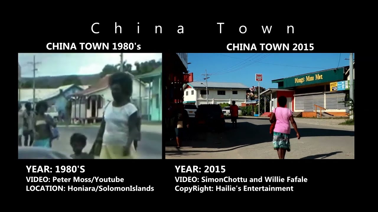 The old & new face of chinatown, honiara solomon islands