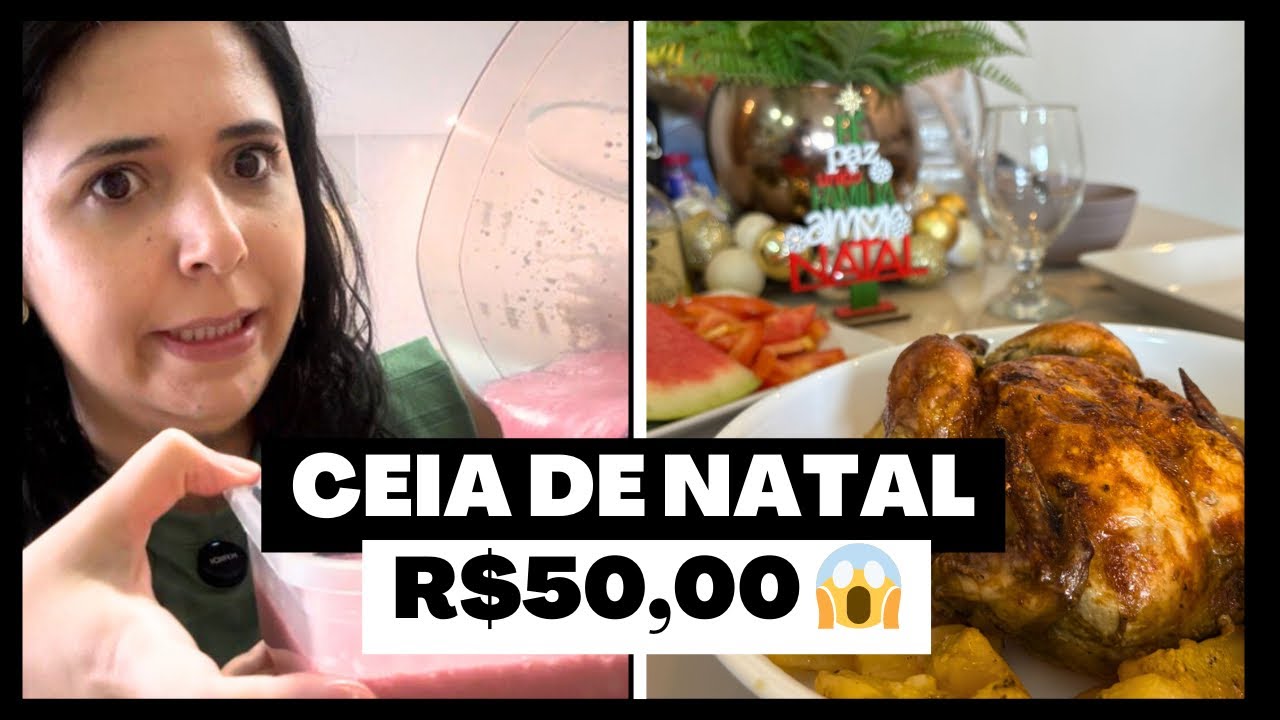 CEIA DE NATAL com R$50 e A SOBREMESA DEU ERRADO 😱