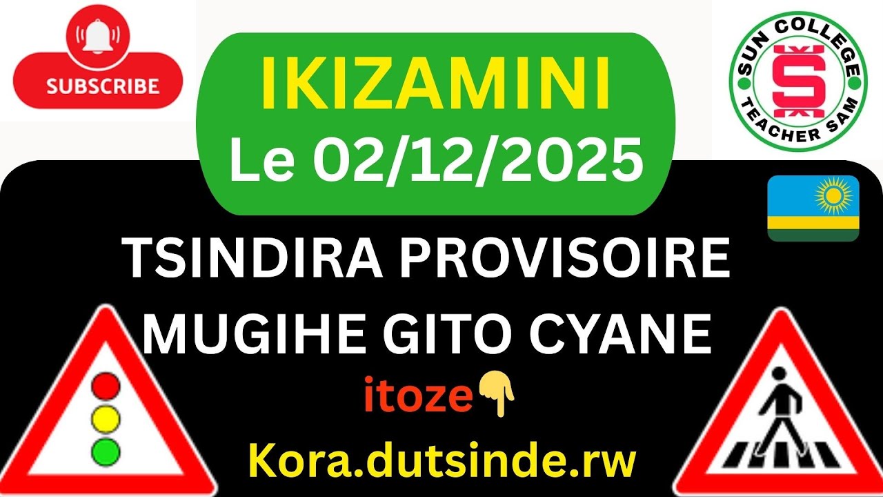 02 12 🚨IKIZAMINI CYA POROVIZWARI CYAKOZWE UYU MUNSI🚨 IBIBAZO N'IBISUBIZO 2025🚨 TRAFFIC RULES & SIGNS