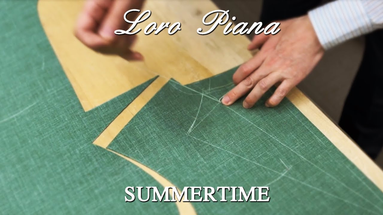 Взгляд на пошив и крой полностью индивидуальной куртки Loro Piana SUMMERTIME.