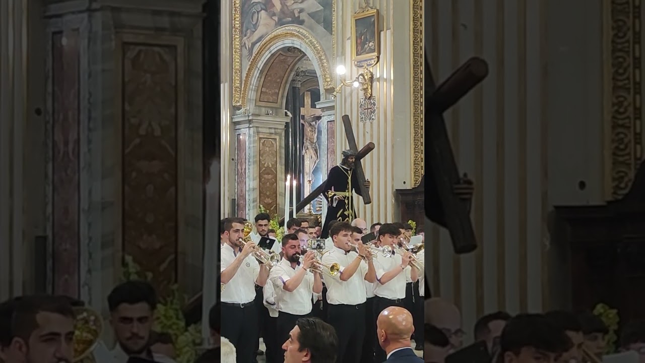 Agrupación Musical Nazareno de León en Roma. Marcha al que yo bese