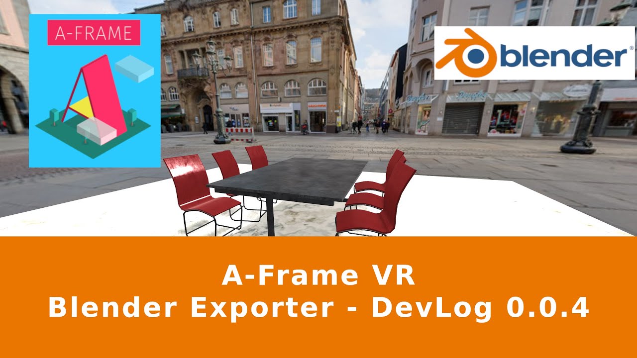 A-Frame WebVR Blender Exporter - DevLog 004