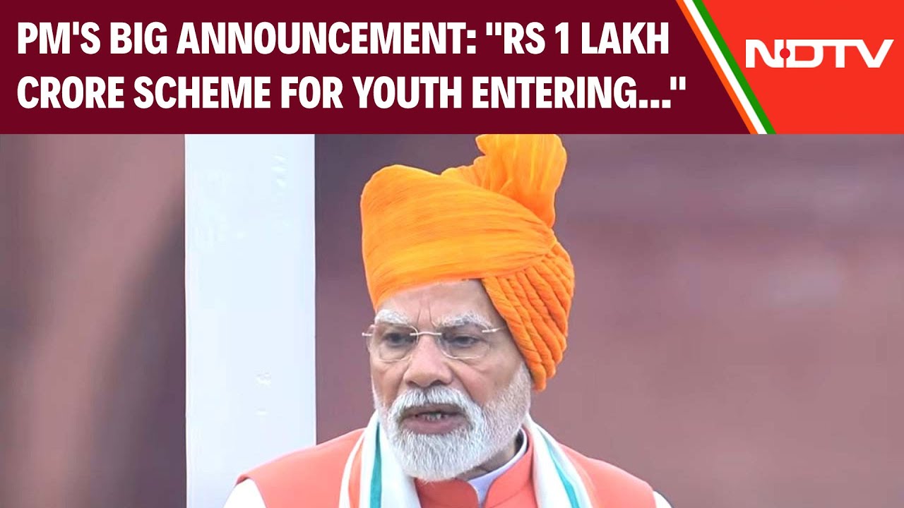 PM's Big Announcement: Rs 1 Lakh Crore Scheme For Youth Entering Job Market