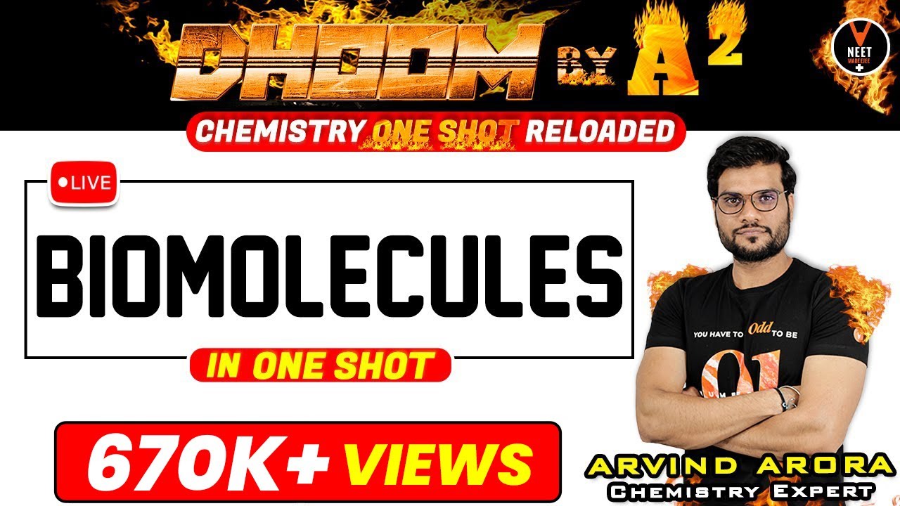 Biomolecules Class 12 Chemistry One Shot | NEET 2023 Preparation | NEET Chemistry | Arvind Arora