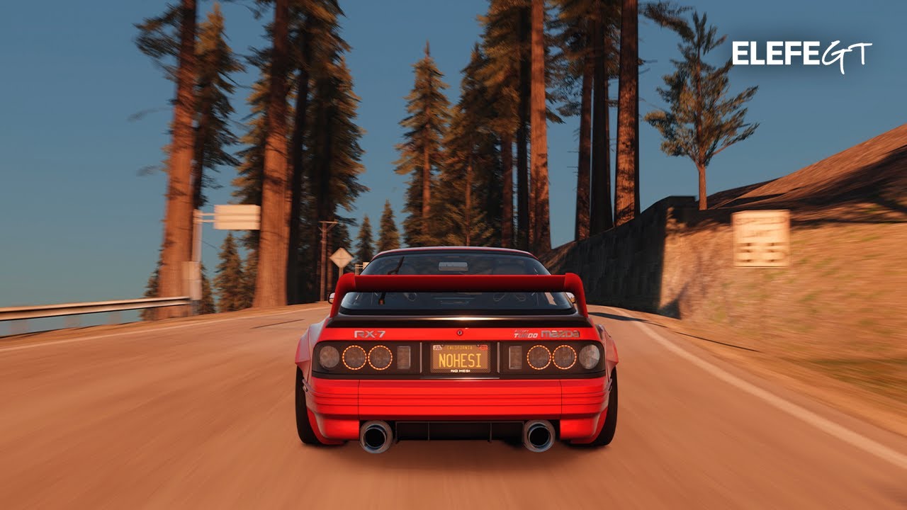Mazda RX7 FC3S Cinematic | California Coast at Sunrise | Assetto Corsa Pure Mod