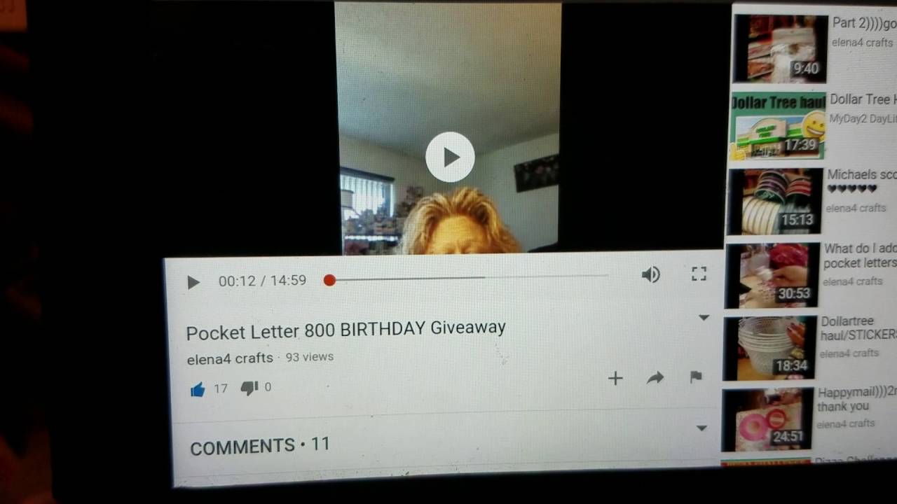 VR to Elena4Crafts PL 800 birthday giveaway