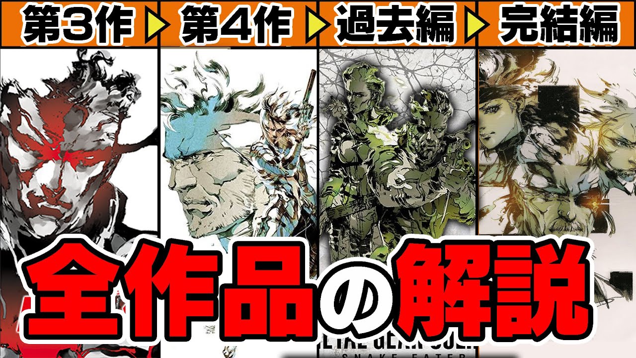 【メタルギア】小島監督作品のストーリーを発売順に解説【メタルギアソリッド】