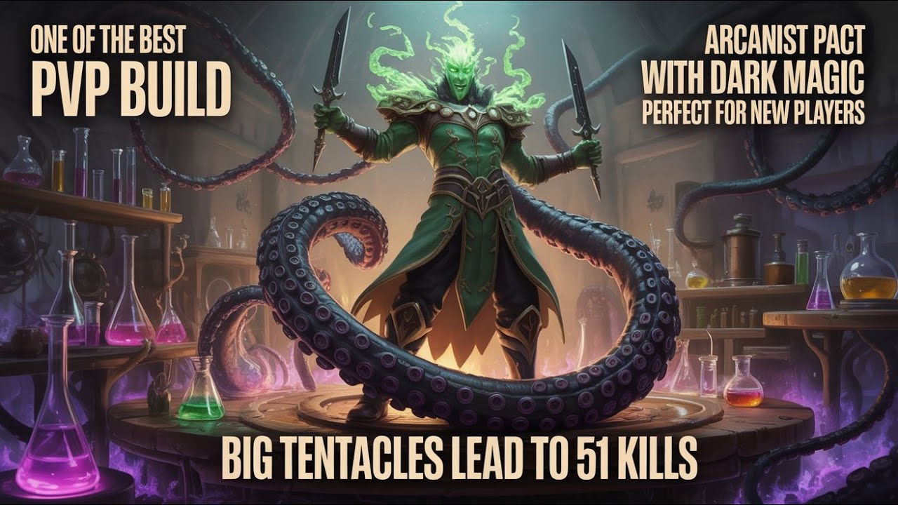 ESO PVP - ARCANIST BUILD: DARK MAGIC - 51 KILLS WITH BIG TENTACLES! (BATTLEGROUND SHOWCASE)