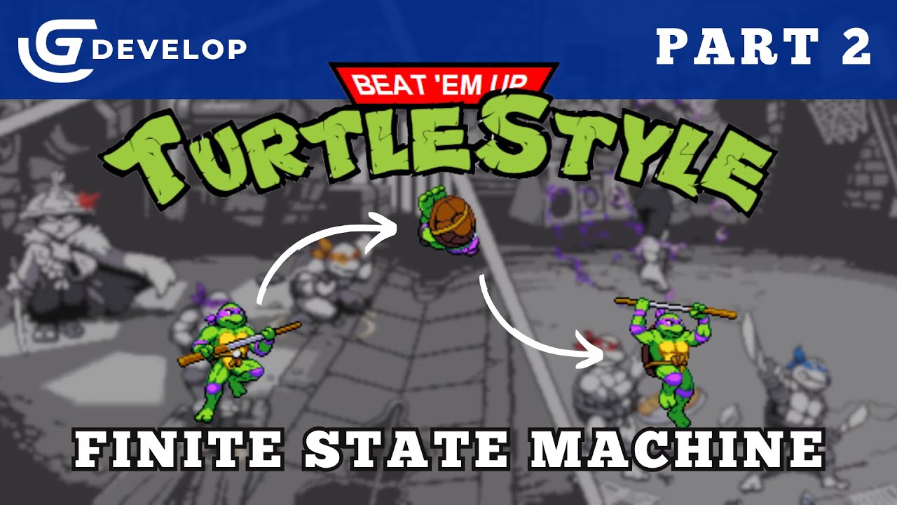 TMNT BEAT 'EM UP In Gdevelop | Part 2: Advanced Player Controller (FSM)