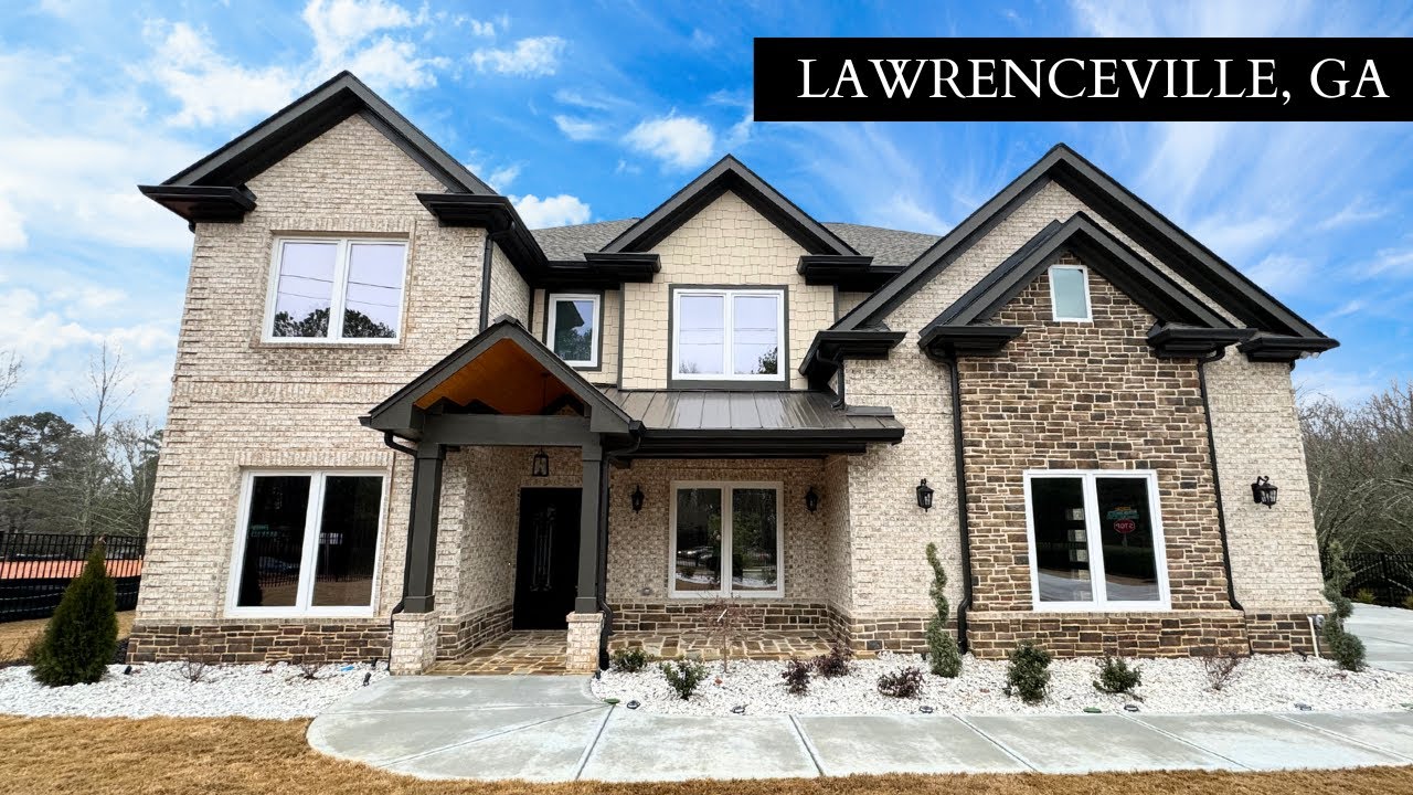 MUST SEE-  STUNNING NEW CONSTRUCTION FOR SALE IN LAWRENCEVILLE, GA! - 5 bedrooms- 4.5 Bathrooms