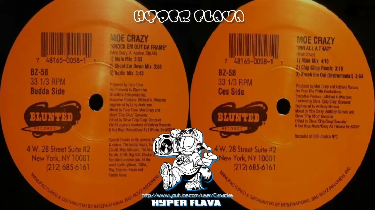 Moe Crazy (Dirty Face Angels) - Knock 'Em Out Da Frame / Mr. All A That (Full Vinyl, 12