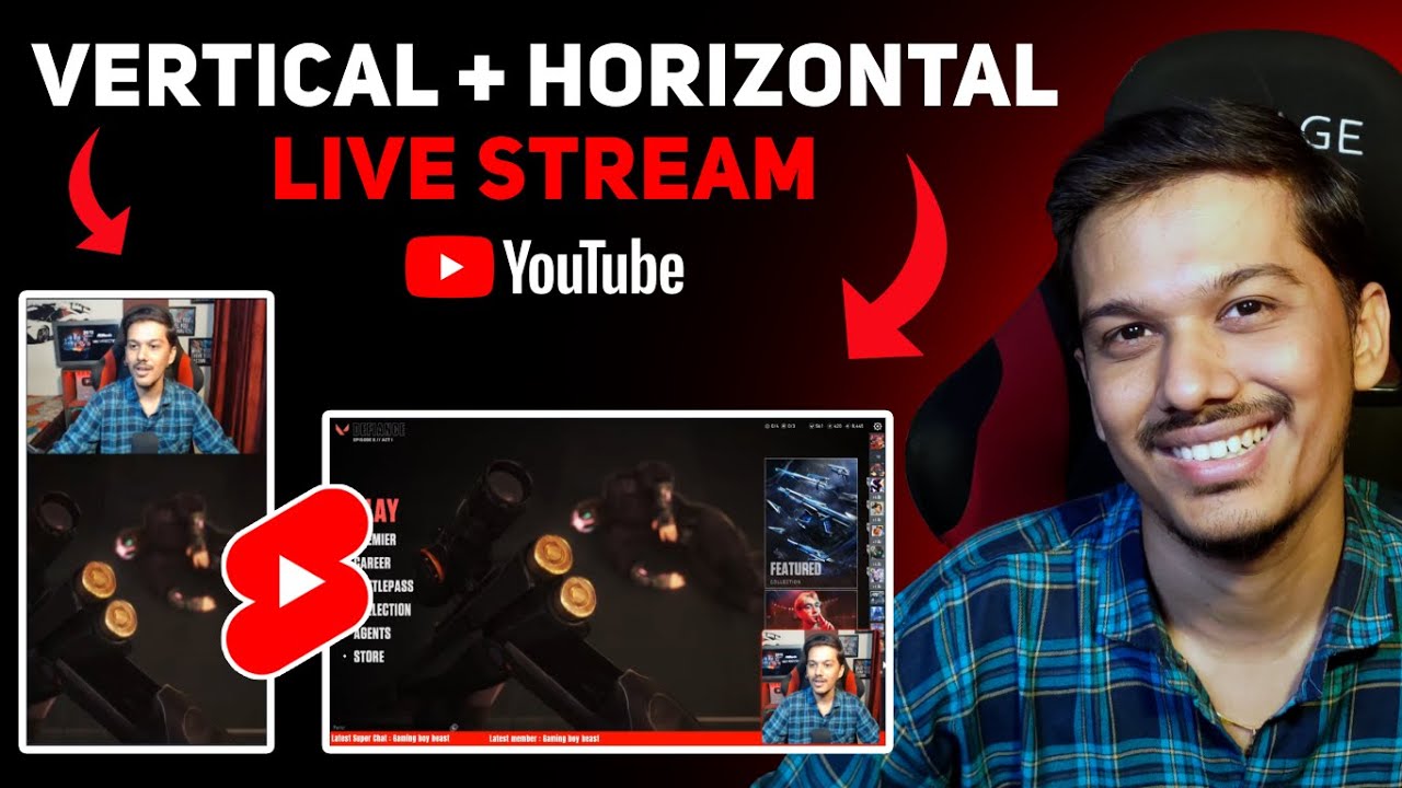 Live Stream Vertically and Horizontally at same time on YouTube