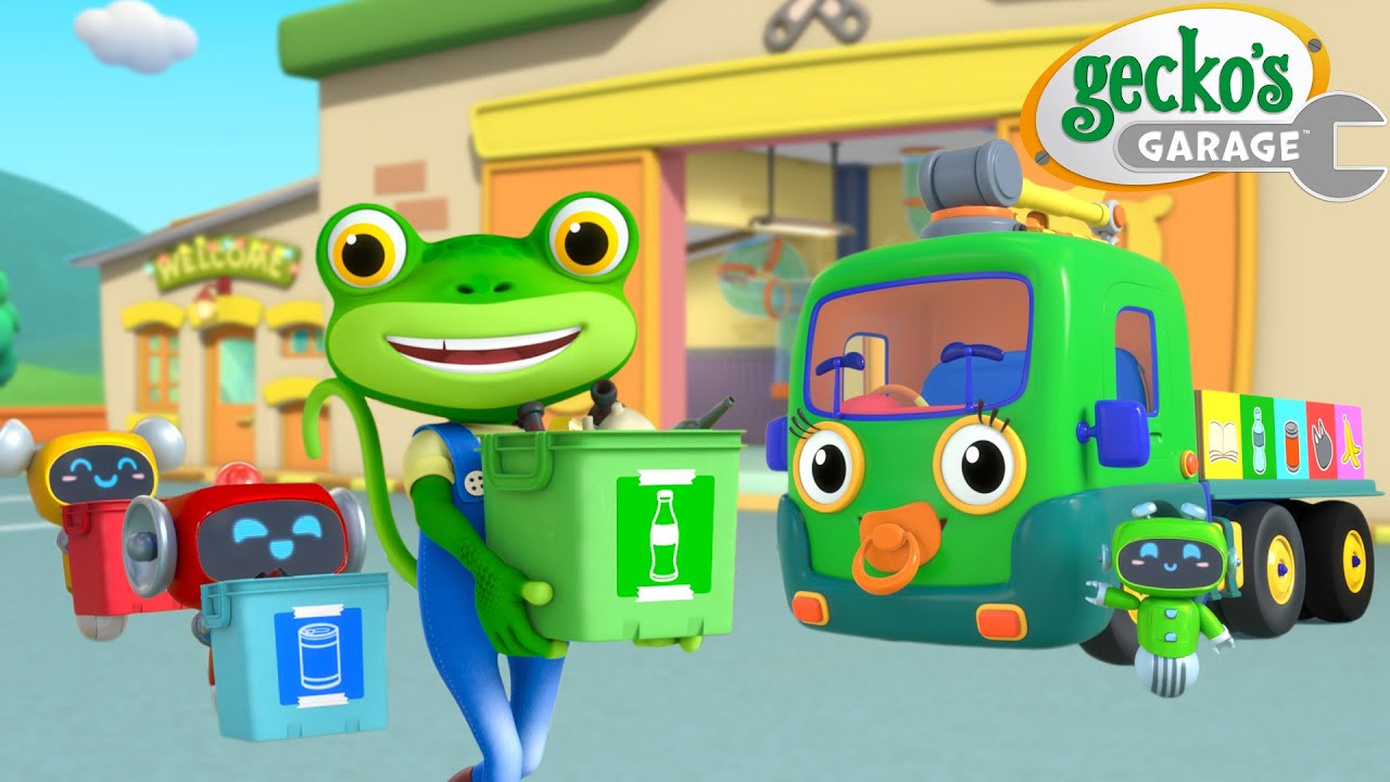 Recycling Baby Truck Saves the Day!♻️ | Gecko's Garage 🚚 | Cartoons For Kids | Toddler Fun Learning