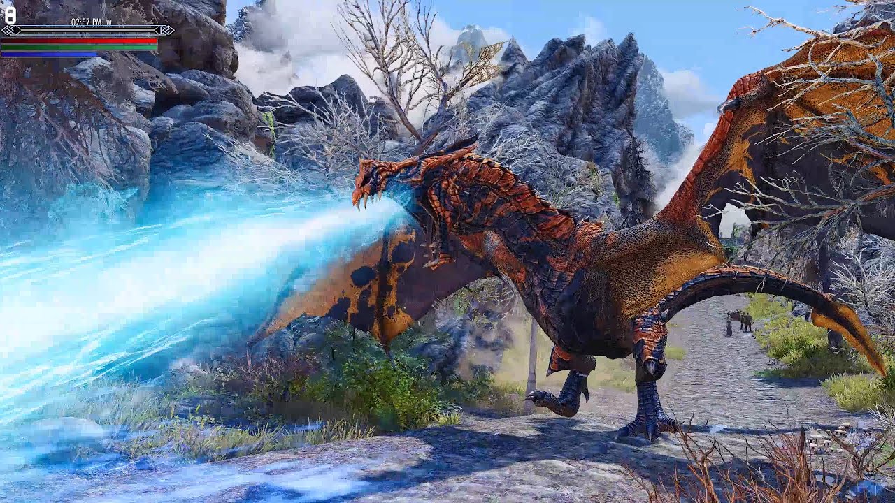 Skyrim Mods: Dragon Transformation, Fire Breath, Beyond Reach