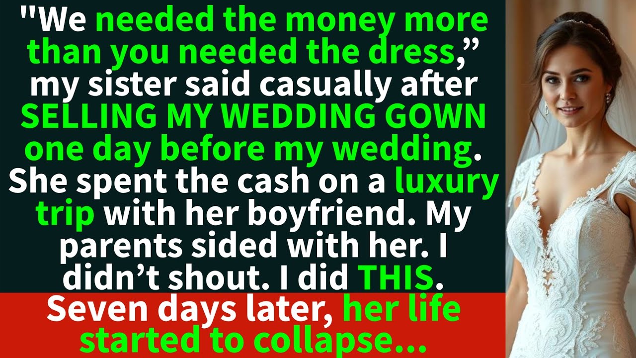 My sister sold my wedding dress ONE DAY before my wedding. I was panicking. But then I did THIS&hellip;