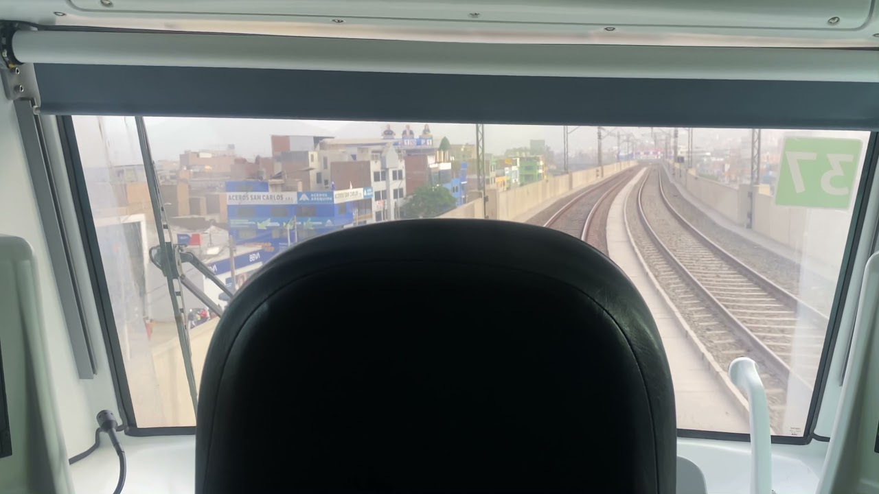 Línea 1 de Metro de Lima recorrido entre Bayóvar y Los Portales