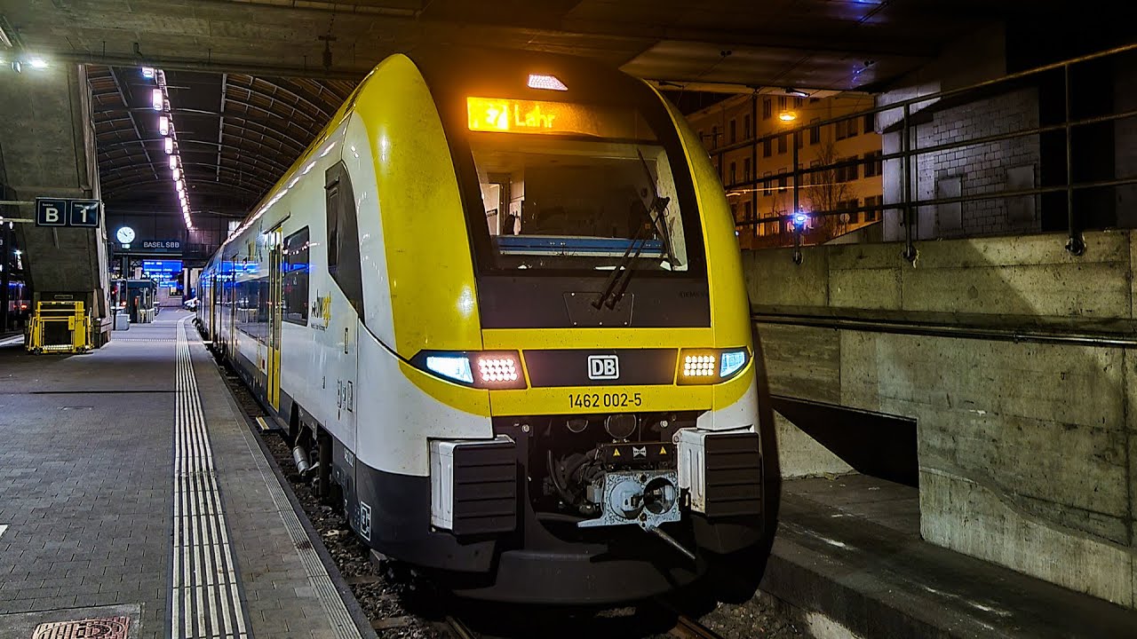 Führerstandsmitfahrt | Basel SBB➡️Offenburg | Rheintalbahn RE7 | BR1462