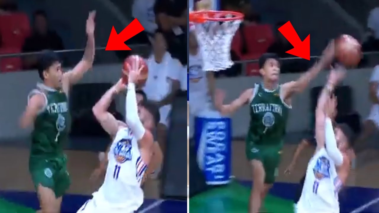 Mark Nonoy Defy Gravity with This Insane Block on Robbie Herndon! Hangtime defense!