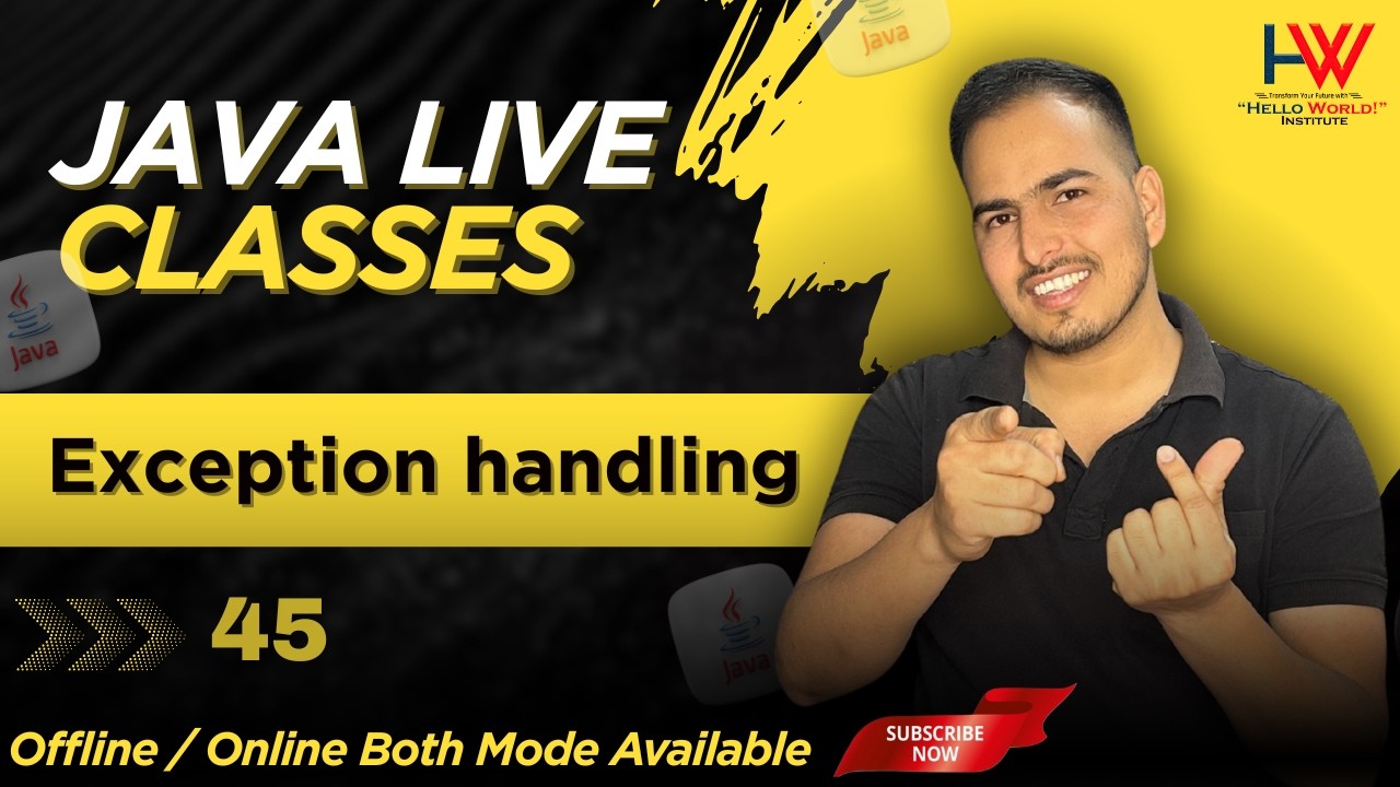 Exception handling in java complete course@helloworld_institute