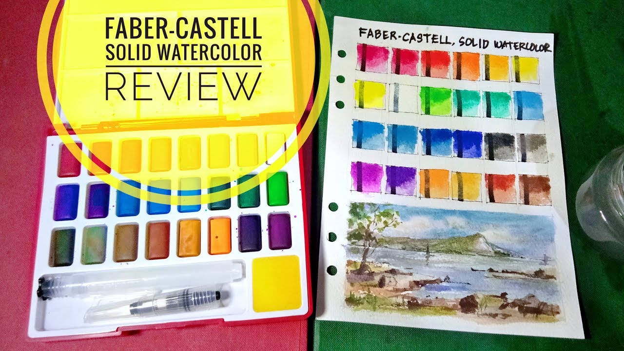 Твёрдая акварель Faber-Castell? Стоит ли она того?