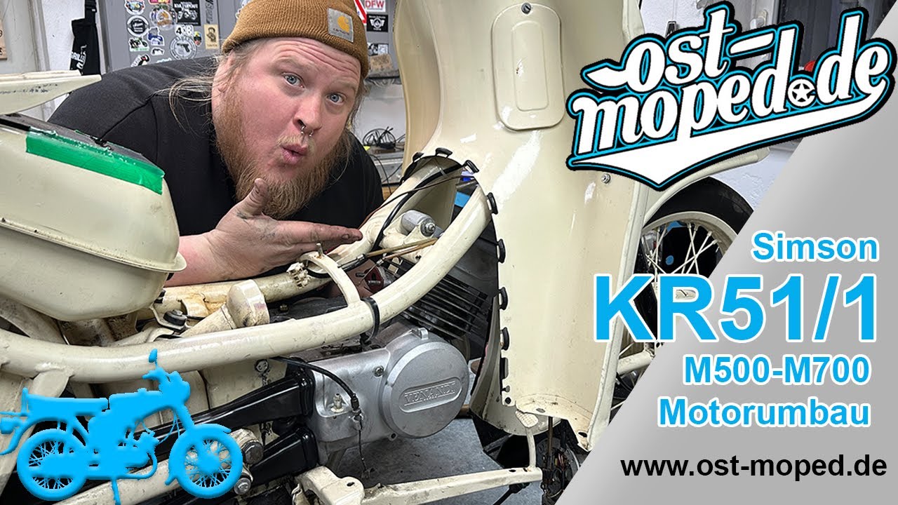 Simson KR51/1 | Motorumbau! M541 Motor kommt in die 1er Schwabe | ost-moped.de