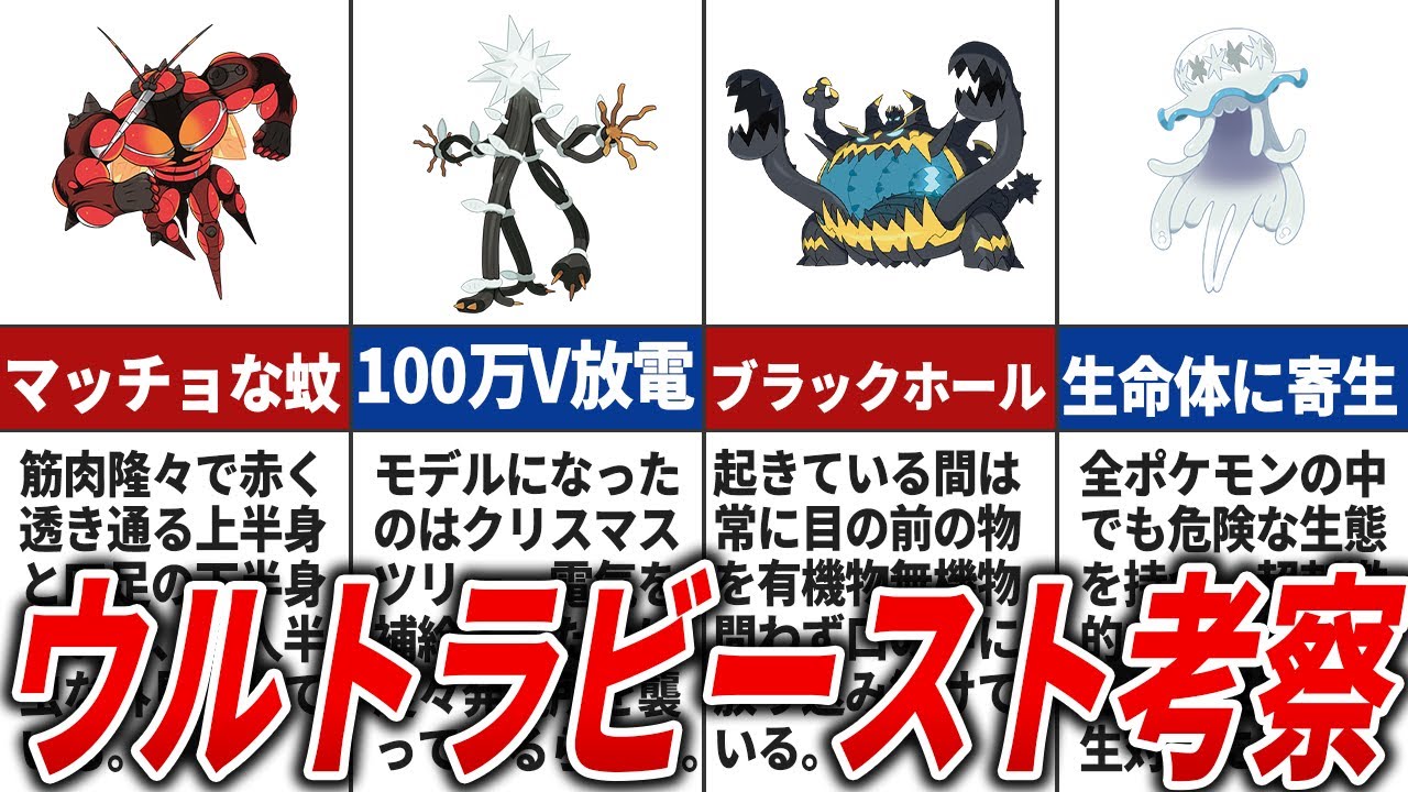 謎多きウルトラビーストを徹底解説【歴代ポケモン】