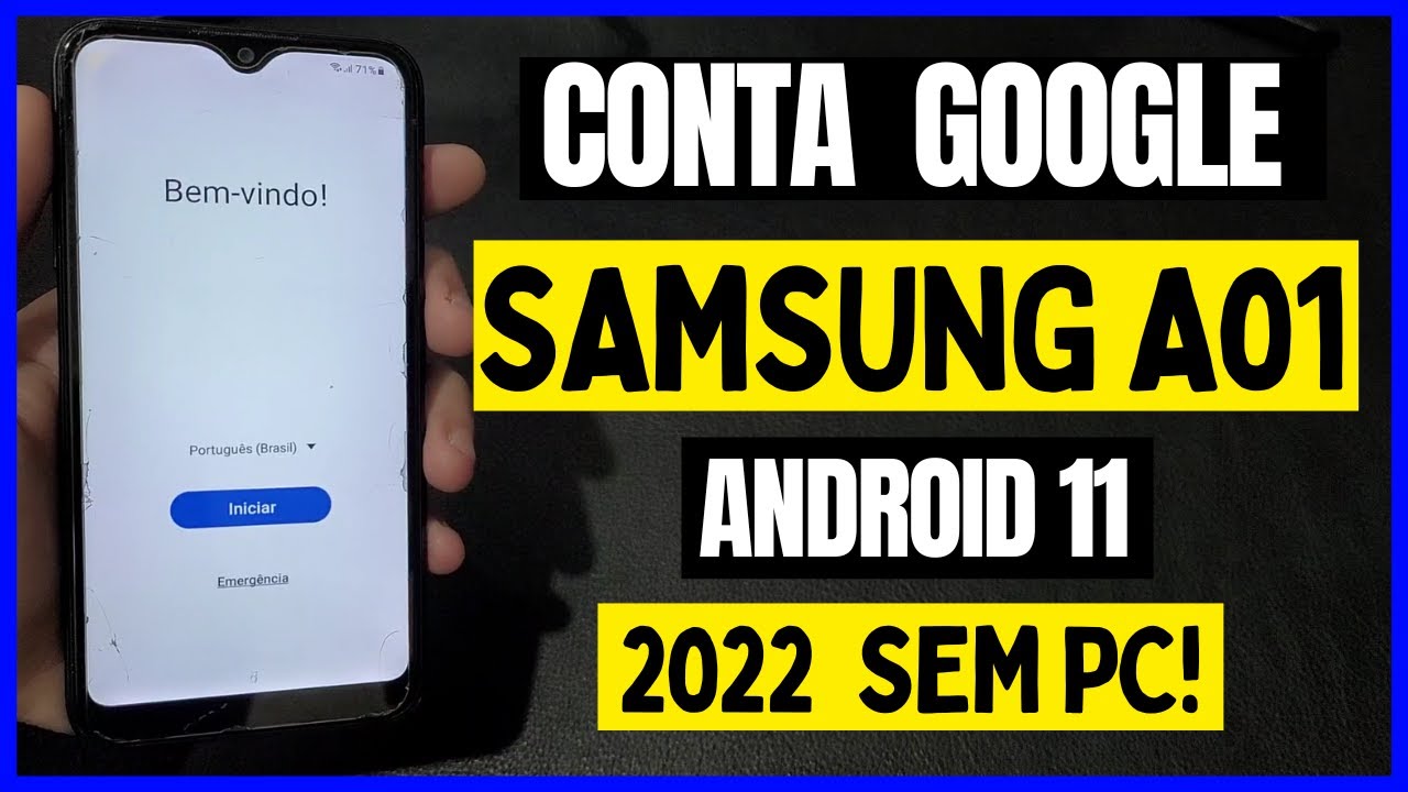REMOVER CONTA GOOGLE SAMSUNG A01 2023 ATUALIZADO ANDROID 11 SEM COMPUTADOR SM A015M NOVO MÉTODO
